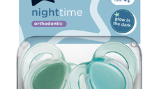 Suzete ortodontice Night Time, 18-36 luni, 2 bucati, Verde, Tommee Tippee