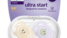 Suzete Ultra Start, 0-2 luni, SCF075/13, Eyes, 2 bucati, Philips Avent