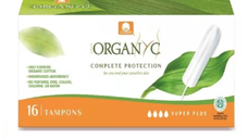 Tampoane din bumbac organic Super Plus, 16 bucati, Organyc