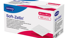 Tampoane impregnate cu alcool Soft-Zellin 60mm*30mm, 100 bucati, Hartamnn