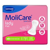 Tampoane MoliCare Premium Lady Pad, 2 picaturi, 12 bucati, HartMann - 1
