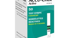 Teste glicemie Accu-Chek Active, 50 bucati, Roche