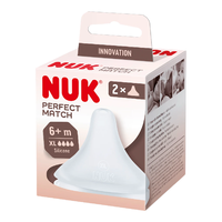 Tetina silicon Perfect Match U, 2 bucati, Nuk - 1