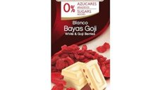 TORRAS Ciocolata alba cu fructe Goji fara zahar si gluten, 75g