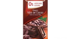TORRAS Ciocolata neagra cu bucatele de cacao fara zahar si fara gluten, 75g