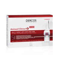 Tratament impotriva caderii parului pentru femei cu Aminexil Dercos Clinical 5, 21 fiole*6 ml, Vichy - 1