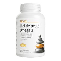 Ulei de peste Omega 3, 70 capsule, Alevia - 1