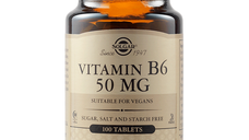 Vitamina B6 50 mg, 100 tablete, Solgar