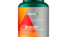 Vitamina D-5000, 120 capsule, Adams