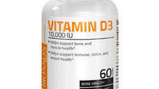 Vitamina D3, 10000 UI, 60 capsule, Bronson Laboratories