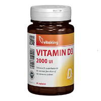 Vitamina D3, 2000UI, 90 capsule, Vitaking - 1