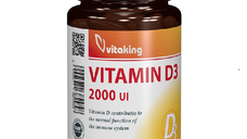 Vitamina D3, 2000UI, 90 capsule, Vitaking