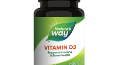 Vitamina D3 Nature's Way, 2000 UI, 30 capsule, Secom