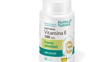 Vitamina E naturala 100 U.I., 30 capsule, Rotta Natura