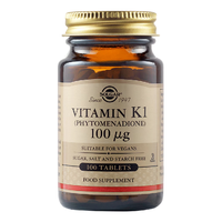 Vitamina K1 100 mcg, 100 tablete, Solgar - 1