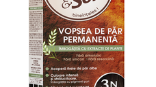 Vopsea de par fara amoniac, fara silicon, castaniu inchis, 3N, Color&Soin