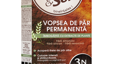 Vopsea de par fara amoniac, fara silicon, castaniu inchis, 3N, Color&Soin
