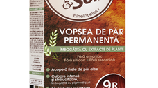 Vopsea de par fara amoniac, fara silicon, roscat aprins, 9R, Color&Soin