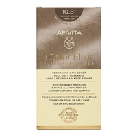 Vopsea de par My Color Elixir, Platinum Blonde Pearl Ash N10.81, 155 ml, Apivita - 1