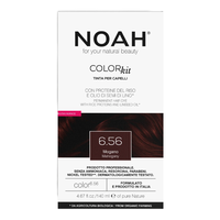 Vopsea de par naturala fara amoniac, 6.56 Mahon, Color kit, 140 ml, Noah - 1