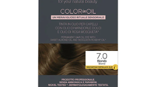 Vopsea de par permanenta fara amoniac, 7.0 Blond, Color in Oil, 135 ml, Noah