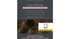 Vopsea de par permanenta fara amoniac, 7.0 Blond, Color in Oil, 135 ml, Noah