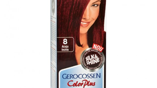 Vopsea de par Silk&Shine, 8 Acaju Inchis, 50ml, Gerocossen