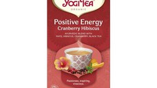 Yogi Tea Ceai Energie pozitiva cu merisor si hibiscus, 17 plicuri