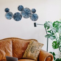 Accesoriu decorativ de perete metalic Astrid Multicolor 79x35 cm - 2