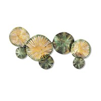 Accesoriu decorativ de perete metalic Bys-4007 Multicolor 74x38x5 cm - 2