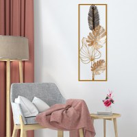 Accesoriu decorativ de perete metalic Nazo Multicolor 32x5x90 cm - 3