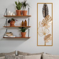 Accesoriu decorativ de perete metalic Nazo Multicolor 32x5x90 cm - 4
