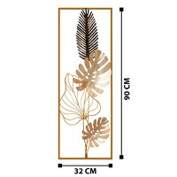 Accesoriu decorativ de perete metalic Nazo Multicolor 32x5x90 cm - 8