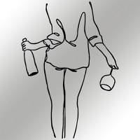 Accesoriu decorativ de perete metalic Wine Night Negru 35.5x50 cm - 5