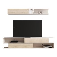 Ansamblu comoda TV Brick Bej 240x40x50.4 cm - 2