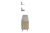 Ansamblu Comoda TV Kasia Stejar-Gri deschis180x35x48.5 cm - 3
