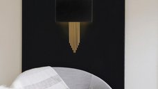 Aplica 612 Negru 75x10x22 cm