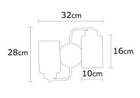 Aplica Balcova - N-345 Negru - 3