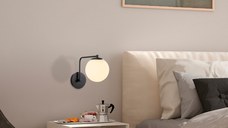 Aplica Daisy Negru 15x26x22 cm