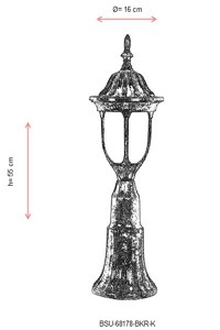 Aplica de perete exterior 68178 Maro 55x16 cm - 3