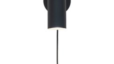 Aplica de perete Paris, Negru, 15x10x22 cm - Iluminare Eleganta