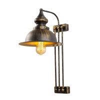 Aplica de perete Saglam Auriu antic 28x28x53 cm - 5