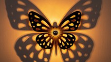 Aplica Fluture 599-A Umbră Negru