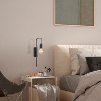 Aplica Mum Negru 6x22x42 cm - 2