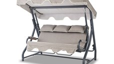 Balansoar cu 3 locuri Salvia Gri 200x165x110 cm