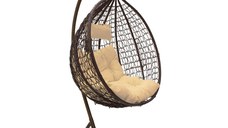 Balansoar cu suport tip scoică de grădină Zafer Maro 106x103x200 cm