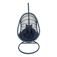 Balansoar Cungo, Pako World, Ratan, Gri, 125x105x195 cm - 1