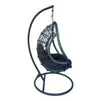 Balansoar Cungo, Pako World, Ratan, Gri, 125x105x195 cm - 4