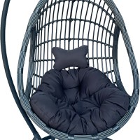 Balansoar Cungo, Pako World, Ratan, Gri, 125x105x195 cm - 5