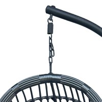 Balansoar Cungo, Pako World, Ratan, Gri, 125x105x195 cm - 6